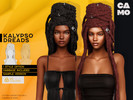 Sims 4 — CAMO - Kalypso Dreads by VentaStudio — 40 Colors
