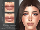 Sims 4 — Lily Lip Preset HQ by Caroll912 — A medium-sized pinched lip preset for female Sims. Preset is suited for