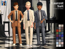 Sims 4 — Laurent Suit by rustys_cc — a Modern Style rolled-up shirt Suit for Child