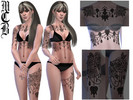 Sims 4 — Jeweled Roses Underboob Tattoo by MaruChanBe2 — Tattoos with jeweled roses for your cuties.