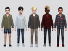 Sims 4 — Athos Button Shirt Boys by McLayneSims — TSR EXCLUSIVE