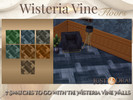 Sims 4 — Wisteria Vine Floors by Draven298 — These floors are intended to compliment the Wisteria Vine Walls. Basegame