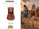 Sims 4 — Countryside Charm - Western Jacquard Dress by Daph's — Bring a touch of western charm to your Sims' wardrobe
