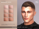 Sims 4 — Avi-Glam - Maddox Skin and Overlay by VentaStudio — 12 Swatches