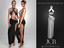 Sims 4 — STEFFANY TOP AND SKIRT SET by Joan_Campbell_Beauty_ — INCLUDES: