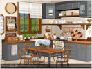 Sims 4 — Cottagecore kitchen by Severinka_ — A furniture and decor set for the kitchen.
