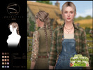 Sims 4 — S-CLUB double long braids hair Countryside Charm by S-Club — double braids hairstyle 060926, thank you.