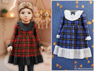 Sims 4 — Toddler - Tartan bow collar dress by MysteriousOo — A charming plaid toddler dress featuring long sleeves, a