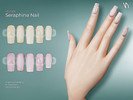 Sims 4 — Seraphina Nail by VELYSEA — Fingernail category HQ comatble 35 swatches
