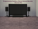 Sims 4 — Projectotron Outdoor Movie Screen Recolor-Updated Screen-Movie Hangout by Sprinkles91 — Enjoy an updated version
