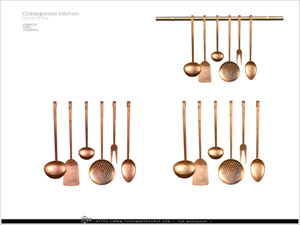 Sims 4 — Cottagecore - wall utensil by Severinka_ — A furniture and decor set for the kitchen.