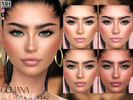 Sims 4 — Giuliana Face Mask by MagicHand — Realistic face in 6 skin color variations - HQ Compatible.