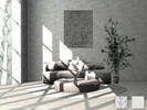 Sims 4 — Marmo Bianco Wall by Caroll912 — A 2-swatch marble stone wall in white and grey tones. Suitable for indoor and