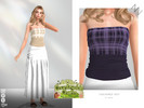 Sims 4 — CHECKERED VEST by ZNsims — check pattern, vest, casual, short style, different materials