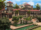 Sims 4 — Mediterranean Villa - NO CC by plumbobkingdom — This elegant villa combines Mediterranean architecture with