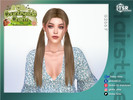 Sims 4 — Low Pigtails Hair - Countryside Charm Collection by Daisy-Sims — 21 base colors + 9 ombre colors