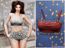 Sims 4 — Lace paisley lingerie top by MysteriousOo — A delicate lingerie top featuring an ornate paisley pattern and