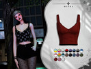 Sims 4 — Lena Tank Top by MioraTR — A stylish fitted tank top for The Sims 4, featuring a flattering neckline, structured