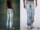 Sims 4 — Male Flare Fit Jeans by cosimetic — Male Flare Fit Jeans CC05 This piece, which I designed for your Sims'