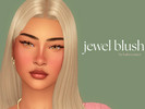 Sims 4 — Jewel Blush by babecruiser — 12 swatches, a blush and a nose contour in one, inspired by all those girls who do