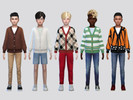 Sims 4 — Warmer Cardigan Boys by McLayneSims — TSR EXCLUSIVE