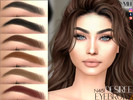Sims 4 — Desiree Eyebrows by MagicHand — Arched brows in 13 colors - HQ Compatible.