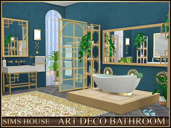 Sims 4 — ART DECO BATHROOM by Sims_House — ART DECO BATHROOM