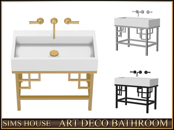 Sims 4 — SINK ART DECO BATHROOM by Sims_House — ART DECO BATHROOM