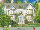 Sims 4 — Countryside Charm - Angela by melapples — a cozy cottage, surrounded by wisteria, white flowers and lavender