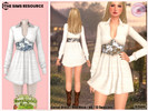 Sims 4 — Countryside Charm Corset Dress by Harmonia — New Mesh