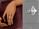 Sims 4 — Marquise Cut Diamond Wedding Ring by Glitterberryfly — Marquise Cut Diamond Wedding Ring