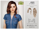Sims 4 — Aurelia Hairstyle - Style 3 by Ade_Darma — Aurelia Hairstyle - Style 3 New Hair Mesh