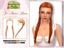Sims 4 — Jo-Anne Hair by Lewbertsn00tles — A hairstyle with long, thick braids and delicate face-framing strands. Maxis