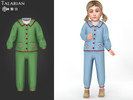 Sims 4 — Stevie Outfit With Buttoned Cardigan And Pants by talarian — Cozy toddler outfit with a buttoned cardigan,