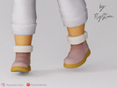 Sims 4 — Toddler Fur-Lined Ankle Boots by FlyStone — Toddler casual ankle boots featuring a rounded toe, short shaft,