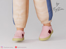 Sims 4 — Toddler Slip-On Sneakers by FlyStone — Toddler casual slip-on sneakers featuring a rounded toe, sock-like ankle