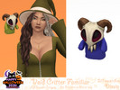 Sims 4 — Void Critter Familiar by Dissia — Void critter familiar levitating above your sim shoulder for both female and