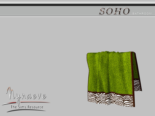 Sims 4 — Bathtub Towel by NynaeveDesign — Soho Bathroom - Bathtub Towel Located in: Decor - Miscellaneous Price: 103