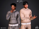 Sims 4 — KYAN set by ali1 — Hoodie, Sweatshirt, Shorts and Sweatpants