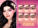 Sims 4 — SH - Eyeliner 5 by Sunset_Haven — - 6 colors - For Female