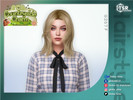 Sims 4 — Shoulder-length Layered Hair - Countryside Charm Collection by Daisy-Sims — 21 base colors + 9 ombre colors