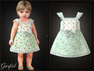 Sims 4 — Infant - Charming gingham dress with bow and flutter sleeves by Garfiel — A lovely infant dress featuring a