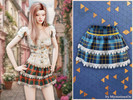 Sims 4 — Plaid lace tiered skirt by MysteriousOo — A playful tiered skirt featuring a classic plaid pattern. Delicate