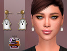 Sims 4 — Adorable Ghost Earrings by Suzue — New Mesh (Suzue)