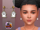 Sims 4 — Adorable Ghost Earrings Child by Suzue — New Mesh (Suzue)