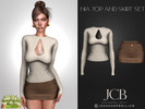 Sims 4 — NIA TOP AND SKIRT SET by Joan_Campbell_Beauty_ — INCLUDES: