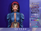 Sims 4 — Laveau Hairstyle by Anto — Shoulder length dreadlocks hairstyle with accessory that can be found in hats.