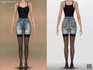 Sims 4 — High Rise Denim Shorts by cosimetic — High Rise Denim Shorts CC13 Designed for everyday wear, this piece stands