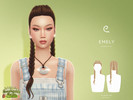 Sims 4 — Emely Hairstyle V2 by Enriques4 — New Mesh