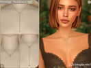 Sims 4 — Prestige Necklace Set - Heart Shaped Diamond Studded Lariat Necklaces by christopher0672 — This is a fabulous